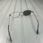 Ann Taylor Womenโs Black Oval Sunglasses Metal Frame Photo 3