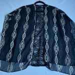 Y2K Wet‎ Seal Sheer Black Lace Back Kimono Cardigan Whimsigoth Preppy Cover Up Size undefined Photo 0