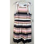 Nine West  Tutu Pink Pebble Sleeveless Pleated Dress Size 12 NWT Photo 1