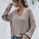 SheIn Apricot Sweater Photo 0