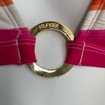Tommy Hilfiger Watercolor Striped Bikini Swimsuit Top XS Magenta Pink NWT Photo 3