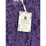 Women's Dainty Jewells Purple Lace Long Sleeve Modest Dress M Size M Photo 4