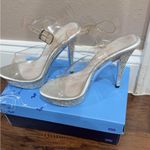 Fabulicious Clear heels Silver Size 6 Photo 4