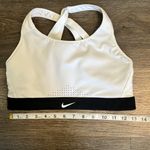 Nike  Dri Fit Strappy White & Black Sports Bra with Adjustable Straps Medium Photo 6