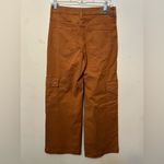 Mavi Alva High Rise Straight Cargo Pants in Cinnamon Luxe Twill Size 25 X 30 Brown Photo 3