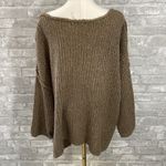 Free People Taupe Knit Sweater Photo 2