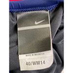 Nike  Racerback One Piece Swimsuit Size 14 Navy Red Colorblock Logo Beach Pool Photo 2