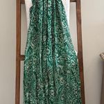 ZARA  Green, Cream & Purple Boho Print High Neck Sleeveless Maxi Dress Photo 1