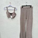 Le Ore Revolve 2 piece set: Lodi pointelle bra and Lodi pants new with tags XL Brown Photo 4