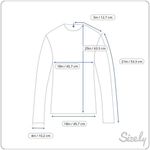 CHAPS Chaus Sport Black Sweatshirt Top Sequin Detail 3/4 Sleeve Crewneck Casual Photo 3