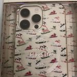 Pink sky nwt Ski Dogs iPhone 14 Pro Max Case with MagSafe winter Christmas White Photo 1