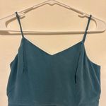 Madewell Silk Bordershine Cami Dress in Teal Size 0 Photo 2