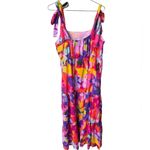 Jude Connally Rose Maxi Dress Size L In Kaleidoscope Floral Tie Purple Size L Photo 2