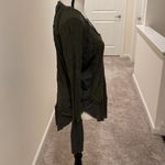 We The Free Free People Laguna Moss Green Thermal Waffle Knit Oversized Top Photo 6