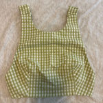 ZARA  Green Gingham Cropped Top Photo 0