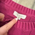 LA Hearts  Fuchsia Crew Neck Sweater Photo 1