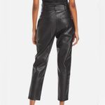 Lucy Paris  Black Faux Leather Dress Pants Photo 6