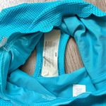 Aerie  Waffle Scalloped High Waisted Bikini Bottom Blue Size XS NWT Photo 5