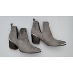 Journee Collection  Issla Faux Suede Slip On Ankle Boots Shoes Women's Size 9 Photo 5