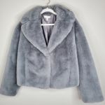 Nordstrom Topshop Claire faux fur jacket gray Photo 0