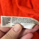 Eileen Fisher Organic Linen Cotton Blend V Neck Long Sleeve Sweater Red Size XL Photo 4