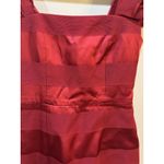 Hellessy Emily Dress In Red With Contrast White Shirttail Hem Size 4 Crimson Photo 4