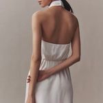 BHLDN  White Dress Anthropologie Mini Satin Photo 1
