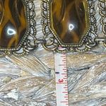 Vintage Style Faux Tortoise Shell Panel Bracelet Brown Photo 4
