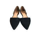 Madewell Leather/Suede D’Orsay CutOut Flats 9.5 Black Point Toe Office Classic Photo 2