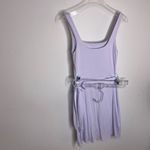 Wilfred Aritzia Saturn Mini Dress Women's XS Lavender Purple Wrap Asymmetrical Photo 7