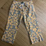 American Eagle Floral Patterned Cropped Pants Photo 0