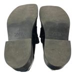 ZARA  Black Patent Leather Square Toe Chunky Platform Loafer Shoes Sz EU 39 US 8 Photo 3