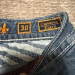 Rock Revival  Cameron Flare Wide Leg Jeans Light Wash Western Bling Size 30x31 Photo 5