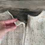 St. John Women’s Size 2 Sleeveless Tweed Sheath Dress Ivory Beige Made in USA Photo 3