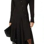 Koche Collective Black Asymmetrical Lace Dress Size L Photo 0