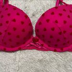 Victoria's Secret Tease Victoria’s Secret Hot Pink with Red Hearts Bra 32C Photo 3