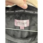 Juicy Couture  Size M Velour Black Rhinestone Spell Sleep‎ Shirt Long Sleeve Photo 2