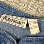 Aeropostale  Overall Dress Junior Womens Large Aero Jean Pearl Snap Front Y2K 90s Photo 1