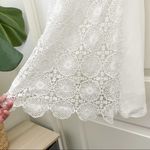 ASTR  White Lace Dress Black Leather Trim XS Photo 59