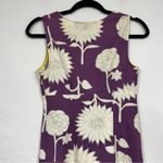Boden Purple Floral Mini Sheath Dress Womens 8 Casual Sleeveless Classic Summer Photo 6