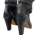 Ann Taylor Loft Gray Suede Leather Buckle Ankle Boots Photo 5