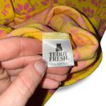 Teddy Fresh  Yellow Pink Flower Print A Line Dress Size M Spaghetti Strap Pockets Photo 5