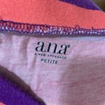 a.n.a  Orange/Purple Striped Pull On Stretch Maxi Skirt PL Photo 1