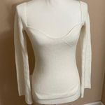 Womens White Sweater Small Fitted Unbranded Photo 0