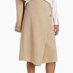Saks 5th Avenue Saks Fifth avenue vintage beige asymmetric wrap pencil skirt! Photo 7