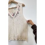 Capacity Vintage 90s Capacity‎ Petites Embroidered vest Photo 2