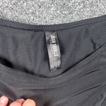Joan Smalls High Cut French Bikini Bottoms XL Black Minimalist Swimsuit Photo 1