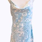 PacSun Blue Slip Dress Satin Hearts Mini M Beach Photo 3