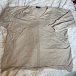 Joan Vass  Cream Sweater Knit Pullover 3/4 Length Sleeve 2x‎ Plus Size Top Blouse Photo 0