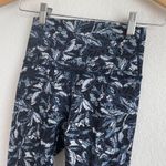 Lululemon  Wunder Under Floral Embellished Black Multi High Rise Crop Leggings  Photo 1